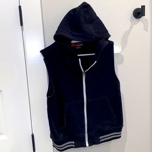 GUC B&W Boys Hoodie Hoody Vest Zip-Up Size Small
